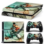 Street Fighter V &ndash; Official Licensed Ps4 Console Vinyl Sticker Kit (ryu Mitts)