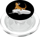 Beardie Reptiles Gamers - Dragon barbu jouant au jeu vidéo PopSockets PopGrip pour MagSafe