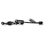 Sony AN401 Compact Car Charger - Adaptateur allume-cigare (voiture) (USB (alimentation uniquement)) - sur le câble : Micro-USB - noir - pour Sony XPERIA arc S; Sony Ericsson Spiro, txt, txt pro, Vivaz, Vivaz pro, Yendo