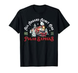 Retro North Pole Polar Express All Abroad Family Matching T-Shirt