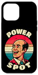 Coque pour iPhone 14 Pro Max Power Spot Bald Vintage Coucher de soleil calvitie Père calvitie rétro