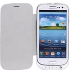 OUTLET Boîtier avec batterie Samsung Galaxy S3 S3 3200 mAh, blanc, avec couvercle frontal, très élégant