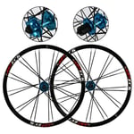 26 Inch Disc Brake Disc Mountain Bike Ball Flat Spoke Wheel Cutter Ring Hub 7,8,9,10,Speed Cassette Flywheel Disc Brake Wheel Set (Color : C)