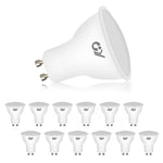 GY GU10 LED Bulbs Neutral White 4000K,8W 800lm Energy Saving GU10 LED Light Bulbs,80W Halogen Bulb Equivalent 120° Wide Beam for Ceiling Non-dimmable,Pack of 12