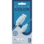 cellularline power lightning cable usb charge data 100 cm iphone style color