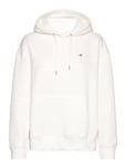 Rel Shield Hoodie Tops Sweat-shirts & Hoodies Hoodies White GANT