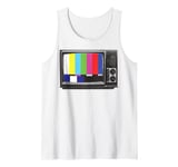 No Signal 70s 80s Television Screen Retro Vintage Funny TV Tank Top