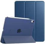 TiMOVO for iPad Air 11 Inch Case M2 2024, iPad Air 5th Generation 2022/iPad Air 4th Gen 2020 10.9 Inch, Slim Hard Translucent Back Shell Cover Fit iPad Air Case, Support Auto Wake/Sleep, Dark Sea Blue