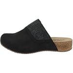 Josef Seibel Femme Sabots Tonga 68, Dame Mules,Chaussure de Jardin,Semelle à Plateforme,Pantoufles,Noir (Schwarz / 100),38 EU / 5 UK