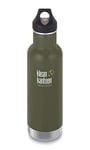 Klean Kanteen Classic Vacuum Gourde isotherme Fresh Pine (mat) avec bouchon Loop Cap 592 ml