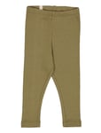 Rib Leggings Green Wheat