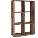 Vicco - Meuble de rangement cube , Bois antique, 72 x 107.8 cm