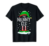 The Nanny Elf Christmas Family Matching Xmas Grandma Funny T-Shirt