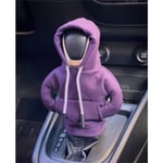 Hoodie Car Gear Shift Cover Mode Gearshift Hoodie Bil Gear Shift Knop Cover purple