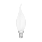 EGLO Ampoule LED E14 forme bougie, lampe Milky en verre opaque, 4 watts (correspond à 40 watts), 470 lumens, blanc chaud, 2700 Kelvin, CF35, Ø 3,5 cm