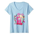 Hey Arnold! Valentine's Day Helga, I Hate You But I Love You V-Neck T-Shirt