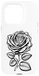 Coque pour iPhone 15 Pro Rose romantique