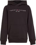 Tommy Hilfiger Unisex Kids Hooded Sweatshirt, Hoodies, Black, 6 Years