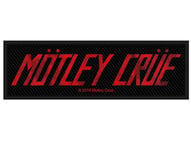 Motley Crue Patch Classic Band Logo Official Woven (10cm x 10cm) Taglia unica