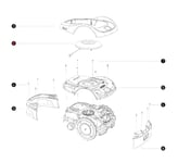 Lumière Environnemental I800E Cadre Orginal Bluebird Robot Tondeuse Navimow