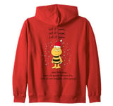 Maya the Bee Willi Let It Snow Christmas Cold Zip Hoodie