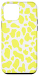 Coque pour iPhone 12 mini motif imprimé vache jaune - Motif vache coeur jaune femme