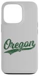 Coque pour iPhone 13 Pro Oregon Classic Varsity, style maillot de sport vintage