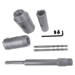 Kits De Scie Cloche sds Plus Coupe-Scie Avec Foret Bielle Pour Brique Mousse MaçOnnerie Mur Ciment 30Mm / 40Mm 50Mm