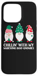 iPhone 15 Pro Max Chilling With My Marching Band Gnomies Funny Gnome Xmas PJs Case