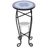 Table d'appoint Mosaïque Bleu et blanc vidaXL vidaXL