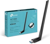 Clé WiFi Puissante AC 1300 Mbps, dongle, usb, antenne à gain élevé 5dBi, Compatible avec Windows 11/10/8.1/8/7 et macOS, Archer T3U Plus(Q897)