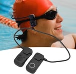 Casque Bluetooth 5.3 À Conduction Osseuse, 20 M De Profondeur Ipx8 Étanche, Casque Bluetooth À Oreille Ouverte Avec Mémoire 8G Pour Le Sport, Casque À Conduction Osseuse À Oreille [QUE08144]