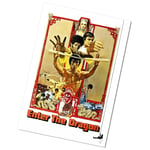 Metal Enter The Dragon Tin Sign Aluminium Wall Art Movie Man Cave 15x10cm D2