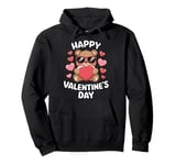 Valentine's Day Funny Teddy Bear Heart Love Valentines Pullover Hoodie