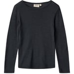 Wheat Ull T-shirt L/S Alfie Navy | Marinblå | 104 cm