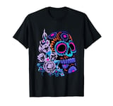 Sugar Skull Flowers Day Of The Dead Dia Muertos Gift Idea T-Shirt