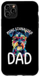 Coque pour iPhone 11 Pro Max Mini Schnauzer Lover, Pop Art coloré, pour hommes, Mini Schnauzer Dad