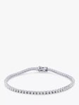 Milton & Humble Jewellery 18ct White Gold Pre-Loved Diamond Tennis Bracelet