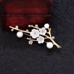 Blomma Broscher Mode Pins Dam Vintage Pearl Brosch Clothin