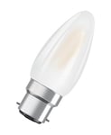 OSRAM Lampe LED dimmable Superstar avec un rendu des couleurs particulièrement élevé (CRI90), B22d-base, verre dépoli ,Blanc chaud (2700K), 470 Lumen,Remplacement de 40W-Ampoules 1-Pack