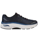 Skechers Mens Max Cushioning Arch Fit Navy Orange Blå 42