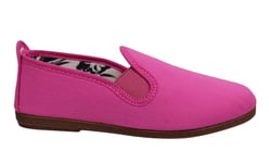 Flossy Childrens Unisex Pamplona Pink Kids Espadrilles Textile - Size UK 12 Kids