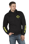 MC-Hoodie XLMOTO Full Aramid Svart-Gul