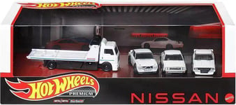 1:64 Hot Wheels Premium Jeu 2023 Nissan Skyline Blanc Real Riders 4 Voitures