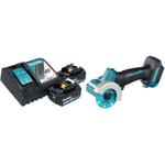 Dmc 300 rt Meuleuse d'angle sans fil 18 v 76 mm Brushless + 2x batterie 5,0 Ah + chargeur - Makita