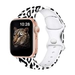 Apple Watch 38mm / 40mm / 41mm Trendigt Premium Armband Leopard V2