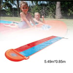 YANG Toboggan Aquatique de 5.49 mètres Tapis De Glisse Qualité Premium avec pulvérisateur à Eau à raccorder au Tuyau d'arrosage Jeu Eau Plein Air pour House,B