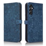 Succtopy Coque pour Samsung Galaxy S23 FE Etui Protection Housse Premium en Cuir PU [Emplacements Cartes] [Fermeture Magnétique] Pochette Flip Portefeuille Case pour Samsung Galaxy S23 FE Bleu