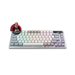 Clavier sans fil Asus Rog Azoth (Nx Snow) Blanc clair de lune