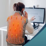 Electric Heat Back Pad Body Pain Relief Heating Neck Shoulders Soft Plush Warmer